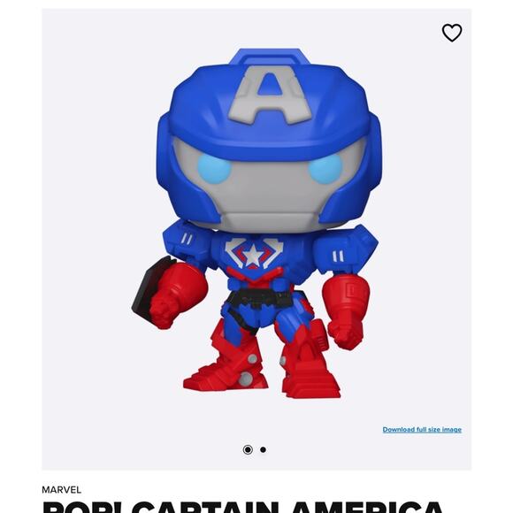 Funko POP Avengers Mech Strike Captain America Glow Special Edition Exclusive - Picture 1 of 4